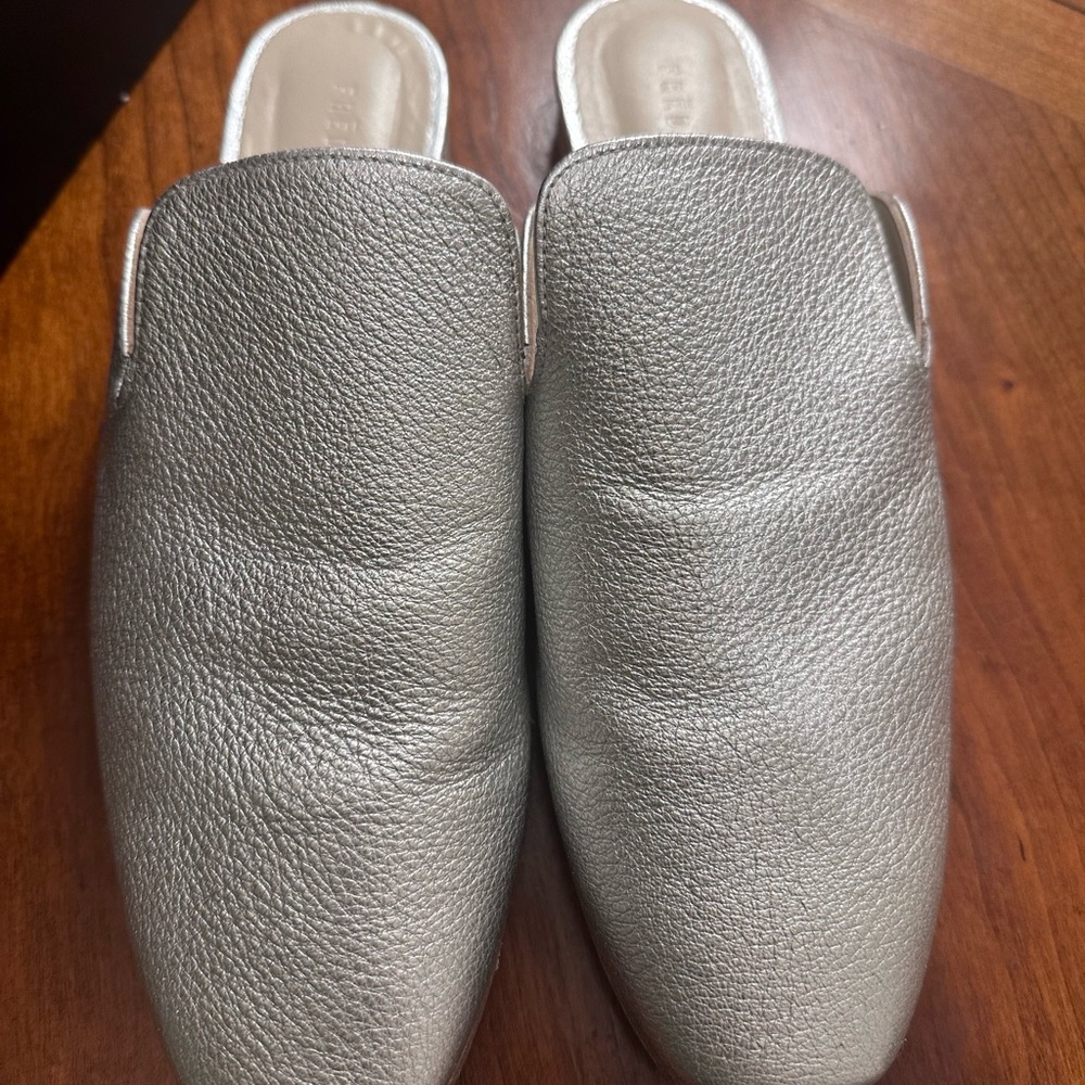Freda Salvador Silver Mules